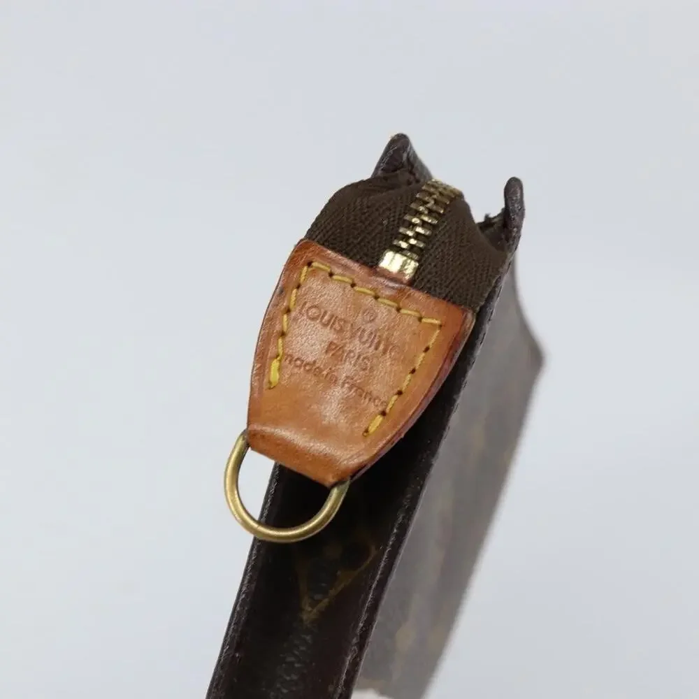 Louis Vuitton Monogram Bucket PM Accessory Pouch Brown